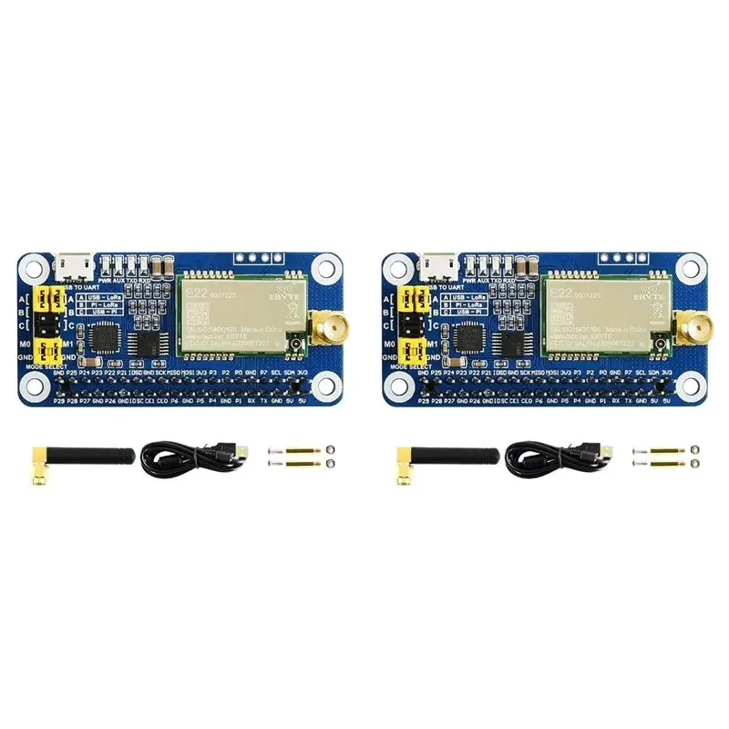 AeroPartsA73E-2X SX1262 Lora HAT For Raspberry Pi Series Boards 915M Frequency Band Communication Module Support Data Transmissi