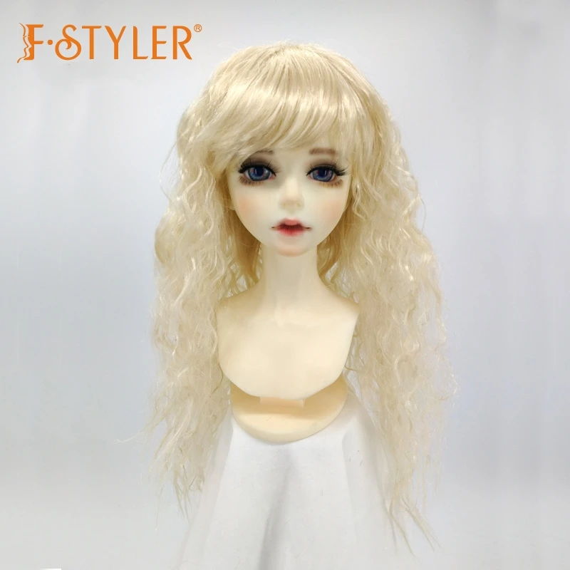 

Doll Wig Long Little Rolls Curly BJD Soft Synthetic Mohair Various Colors Hair Accessories In Stock1/3 1/4 1/6