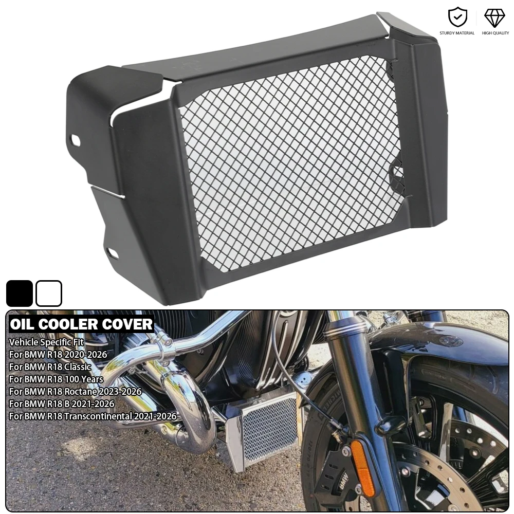 Motorcycle Radiator Protection Grille Oil Cooler Cover For BMW R18 Classic R18B R 18 Roctane/Transcontinental K34 K35 2020-2026