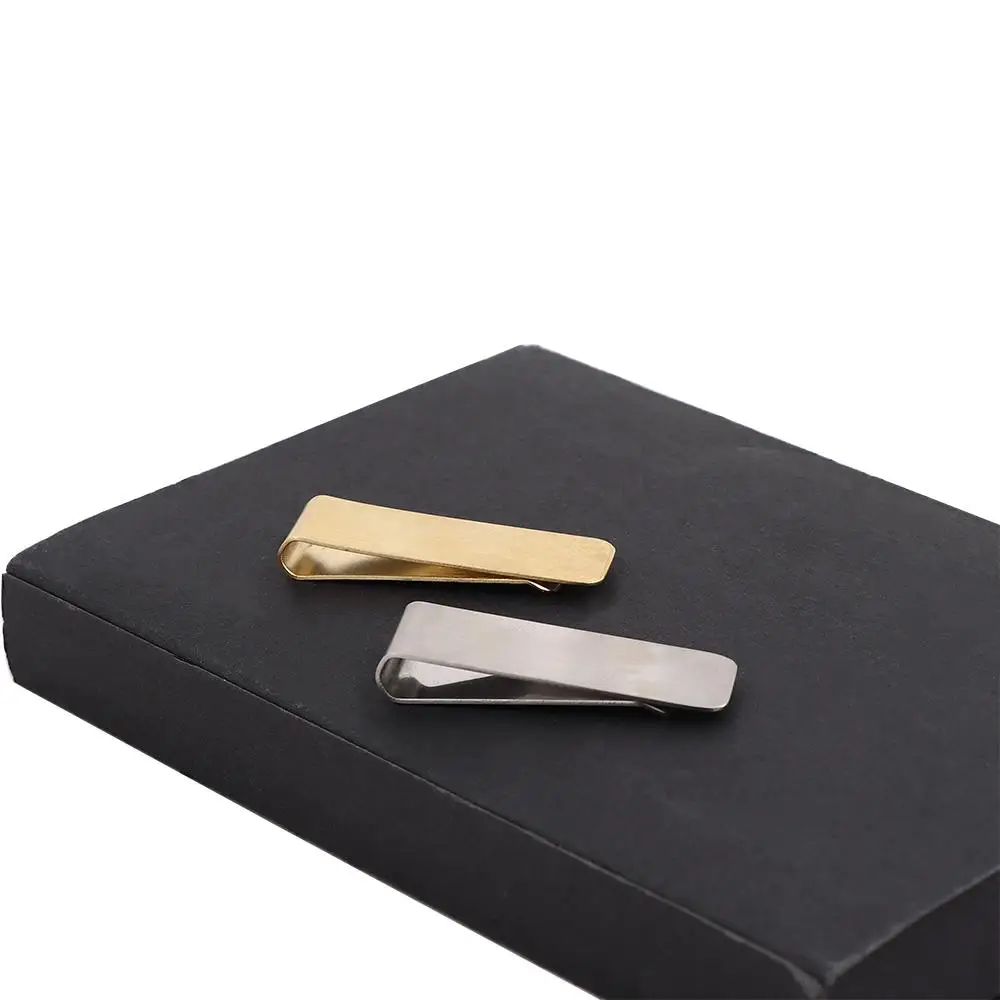 

Delicate Fashion Gold Color Banknote Holder 2 Colors Silver Metal Clamp Cash Clamp Credit Card ID Clips Wallet Money Clip