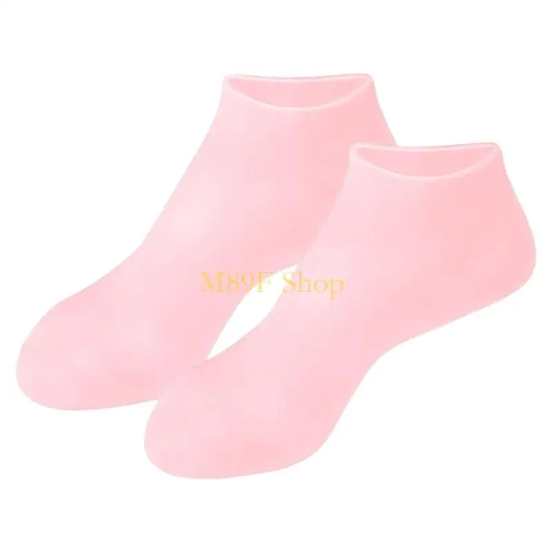 M89F Moisturizing Foot Socks Soft Foot Care Silicone Socks Beach Protective Socks