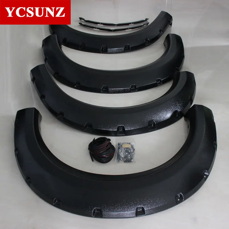 Wheel Arch Mudguards Fender Flares For Ford F150 2009 2010 2011 2012 2013 2014 With Bolt Nuts Pickup Truck Ycsunz