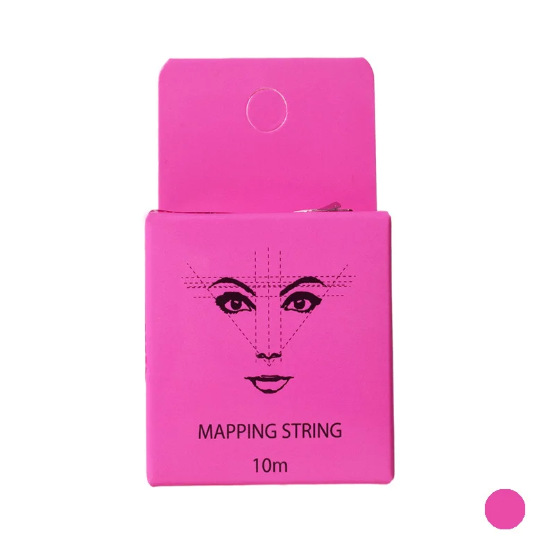 

10Meter Gold Microblading Mapping Pre-Ink String for Makeup Eyebrow Dyeing Linen Thread Semi Permanent Positioning Measure Tool