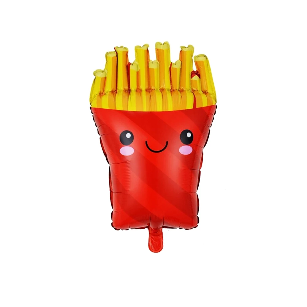 117pcs Hamburg Balloon Garland Arch Kit French Fries Hot Dog Foil Balloon Birthday Party Decoration Children's Gift Baby Shower