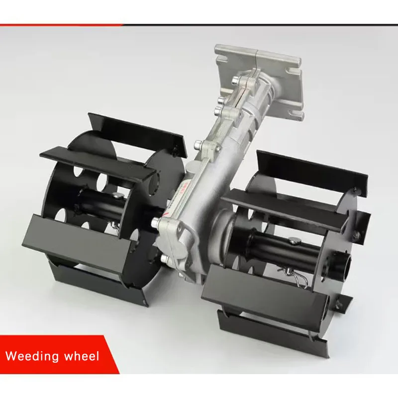 Lawn Mower Earth Loosening Wheel Brushing Machine Hoe Mackerel Land Loosening Machine Weeding Wheel Trench Accessories