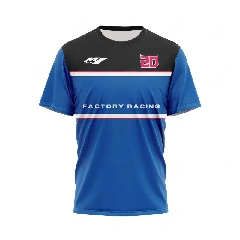 

2025 New NO.20 Fabio Quartararo Racing Fever Men's and Children's Commemorative Summer Fashion Breathable Speed Drying T-shirt