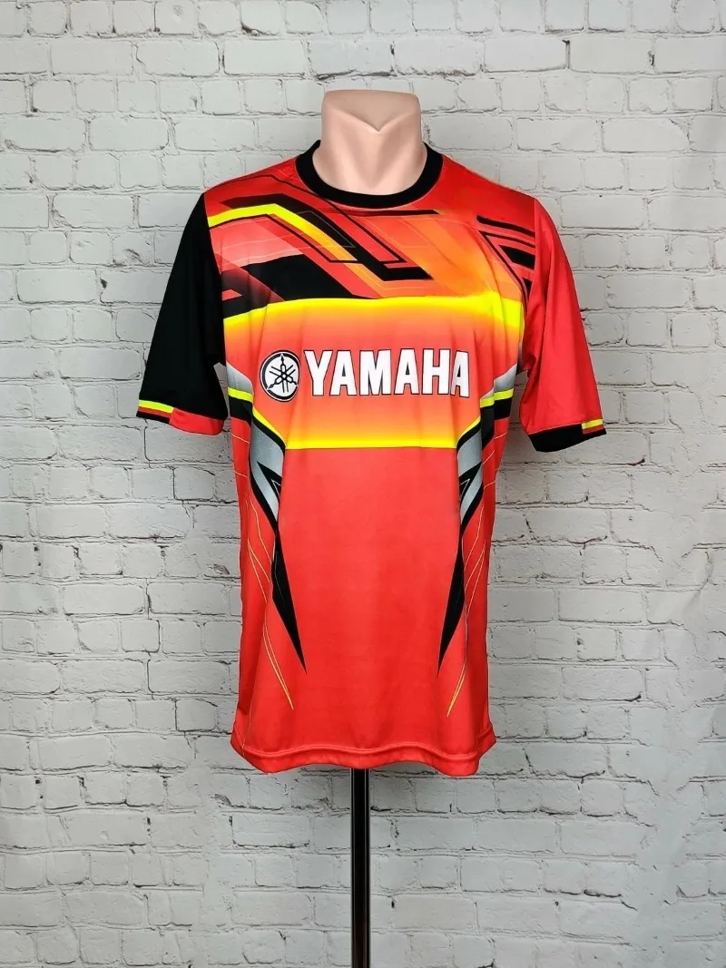 Summer Hot Selling Yamaha Red Trendy Short Sleeved Men and Women Fashionable Casual Motorcycle Riding Sportswear for 2026