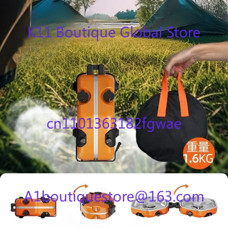 Stufa da esterno Stufa da esterno portatile Doppia testa pieghevole