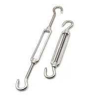1/2pcs Cc Type Bolt Hook M4 M5 Stainless Steel Chain Rigging Hooks Eye Turnbuckle Wire Rope Tension Device Flower Basket Bolts