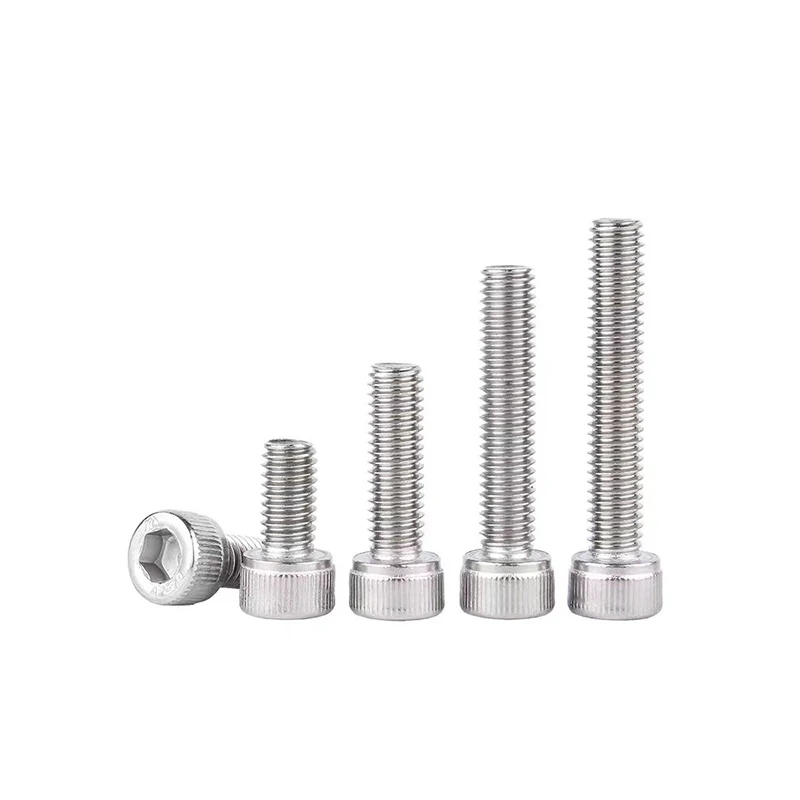 M1.4 M1.6 M2 M2.5 304 SS Inner Hexagon Socket Cap Screws Allen Round Cup Head Bolt Full Thread Metric Mechanical Fastener