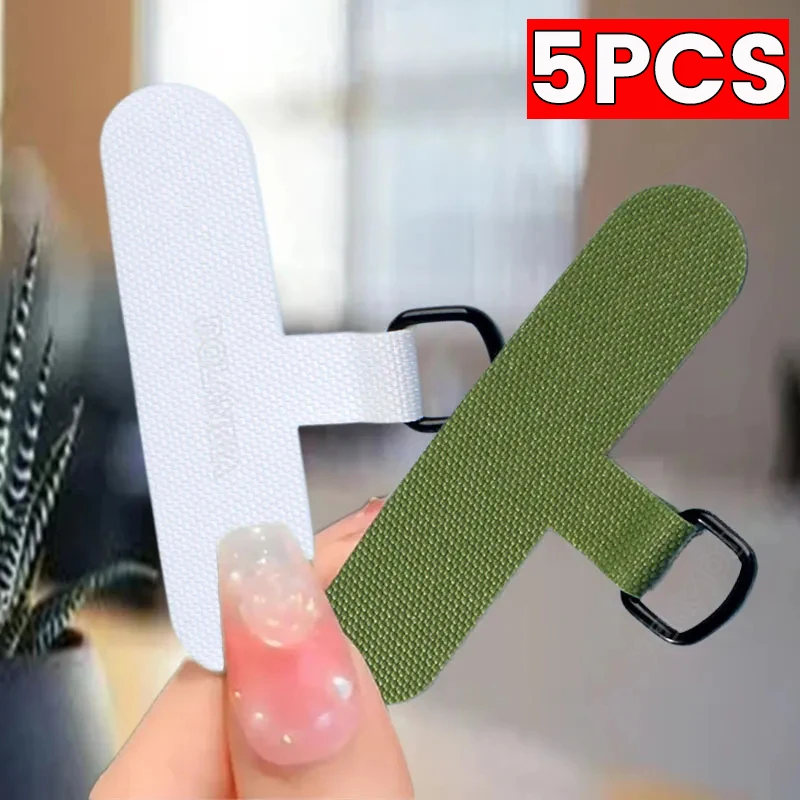 1-5PCS Mobile Phone Safety Lanyard Card Gasket Replacement Detachable Neck Cord Hanging Strap Clip Snap Tether Rope Patch