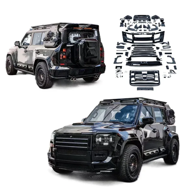 

New ved Auto Parts for Jetour T2 Traveler Upgrade Star Defender Body Kit Bumper Top Lamp Bumper Wheel Eyebrow Spoiler