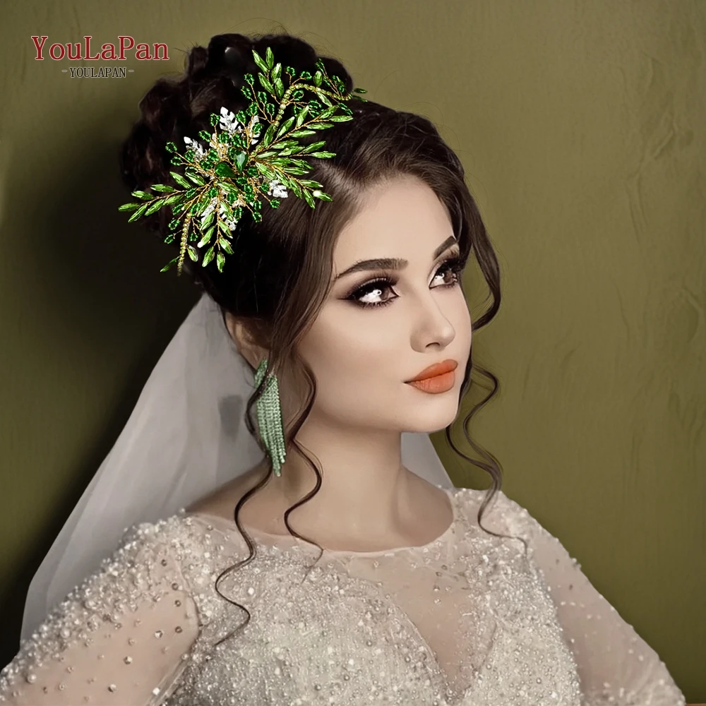 

YouLaPan Bridal Headpiece Wedding Hair Accessories Beads Headdress for Woman Rhinestones Bridesmaid Headband Hair Jewelry HP277