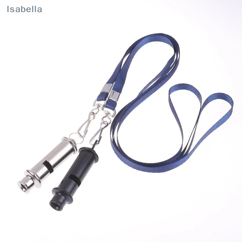 ♥High Decibel Survival Whistle With Lanyard,Rescuing Signaling Whistles,Referee Training Whistle