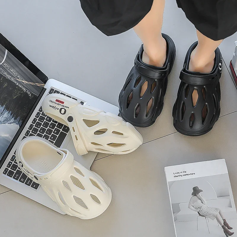 Sandales pour hommes 2025 hommes pantoufles été EVA plate-forme à semelles souples diapositives sandales intérieur extérieur marche plage tongs chaussures