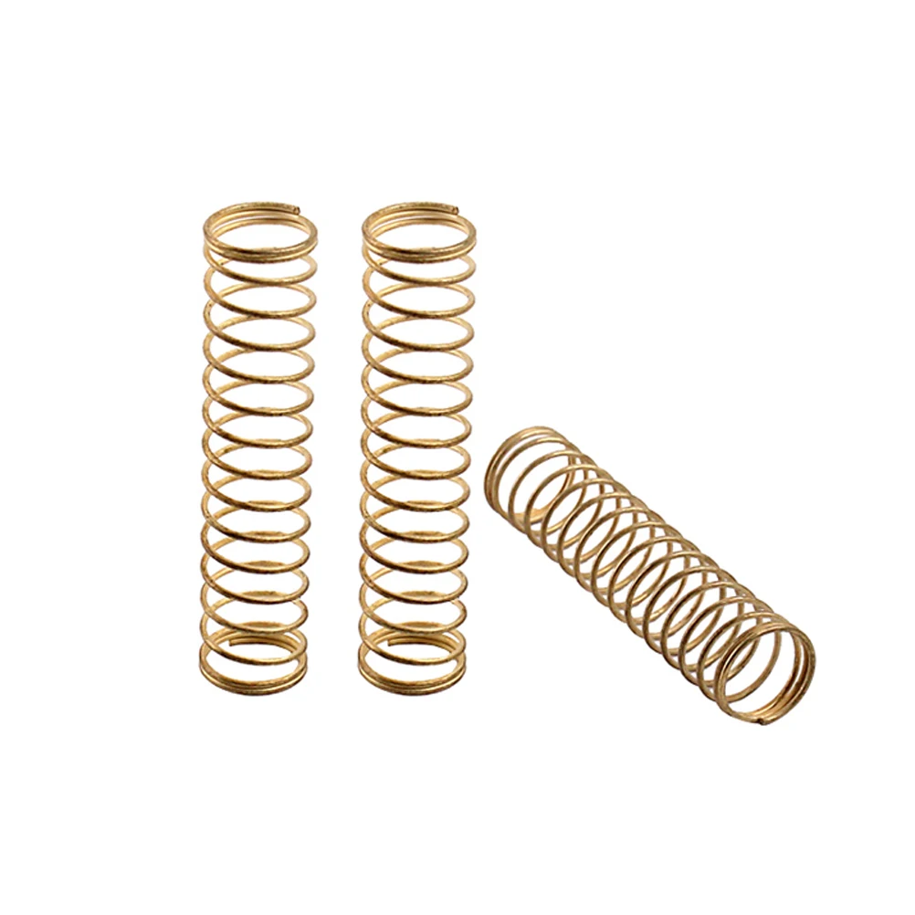

3pcs Long Trumpet Repairing Parts Brass Spring Woodwind Instrument Replacement Golden Tension Spring for Trumpet Set Kit Durable