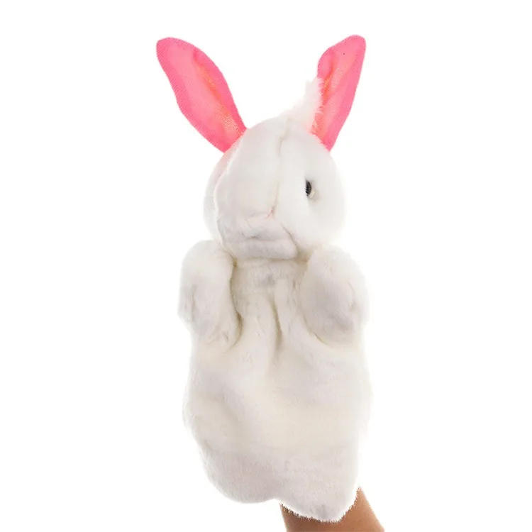 Jouets en peluche de petits lapins mignons pour enfants, figurine d'Auckland, poupées d'éducation précoce, accessoires de conte interactifs parent-enfant, cadeaux T8