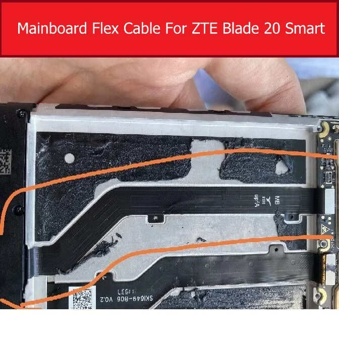 Front Rear Camera Power Volume Mainboard Flex Cable For ZTE Blade 20Smart Earpiece Speaker Buzzer Fingerprint Flex Charger Board