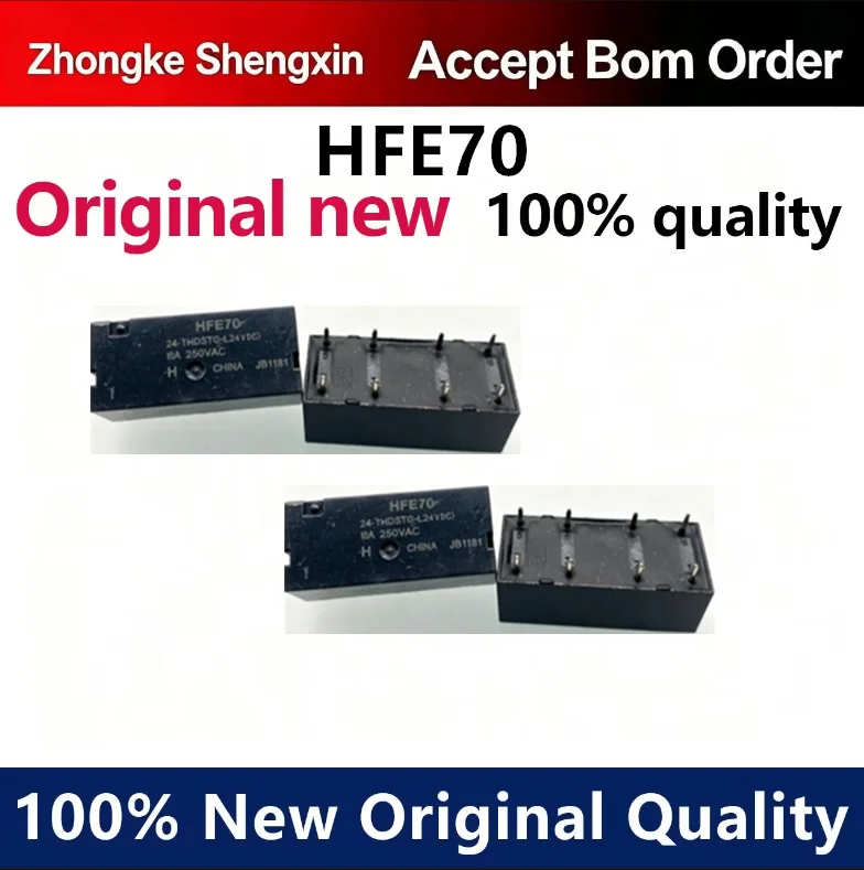 （5pcs-100pcs）New stock HFE70/5-1HDSTG Hongfa relay 8A 6-pin