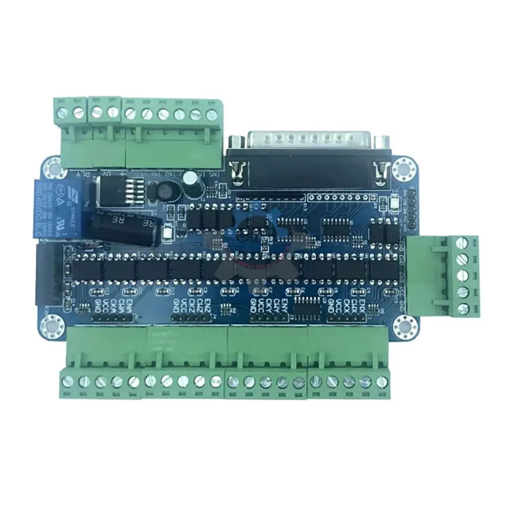 Mach3 5-Axis CNC Stepper Motor Controller Board 12V-60V DC Power Distribution Board+1USB Adapter Cable