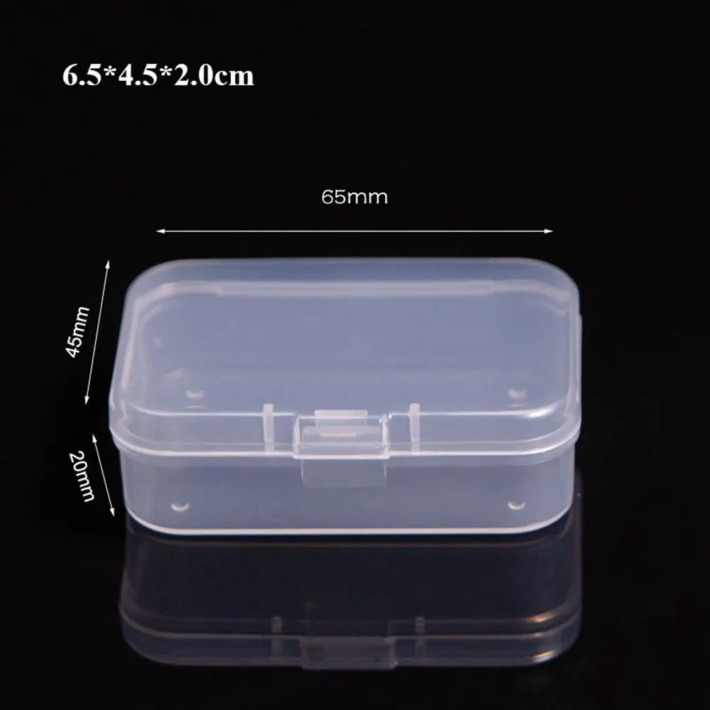 Hot Square Storage Box Plastic Transparent Jewelry Beads Container Packing Boxes Power Tools Holder
