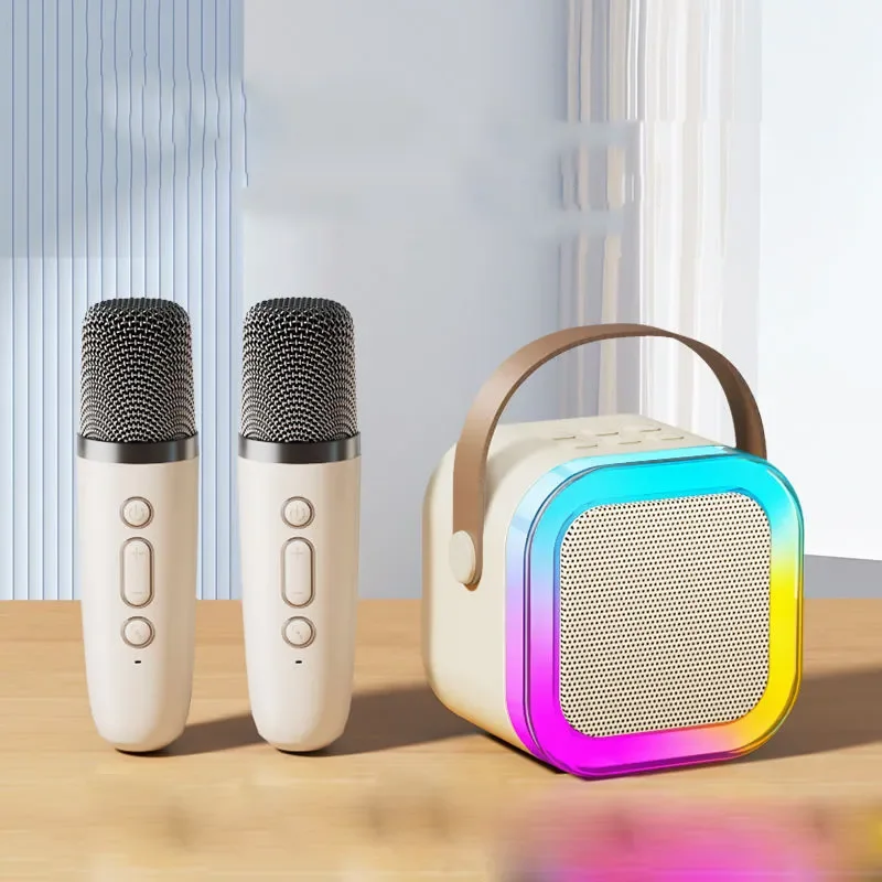 Karaoke Machine Wireless Portable Karaoke Speaker with Wireless Microphones Ideal for Home Karaoke Singing Party