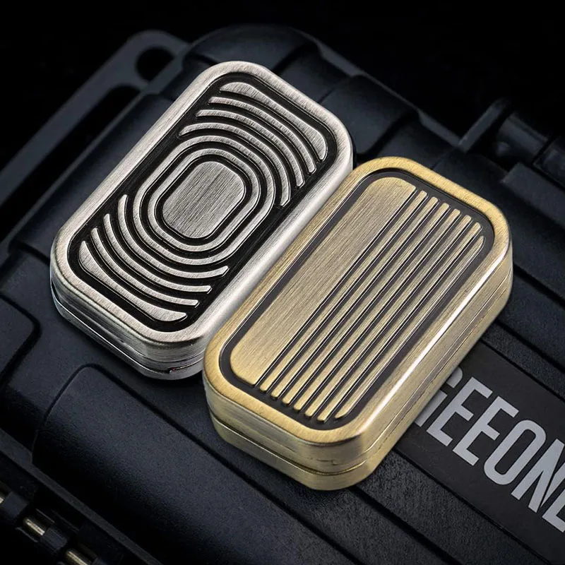 Metal Push Card 3 Layer Magnetic Slider Fidget EDC Cool Gadgets ADHD Decompression Stress Toy Anxiety Reliever For Adults