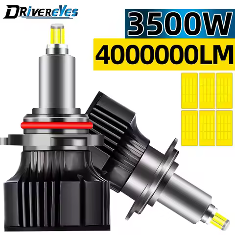 3500W 360 H7 LED Headlight 4000000LM Super Canbus H11 H3 H1 H8 H9 Fog Lamp HB3 9005 HB4 9006 9012 HIR2 6500K White Lamp For Lens