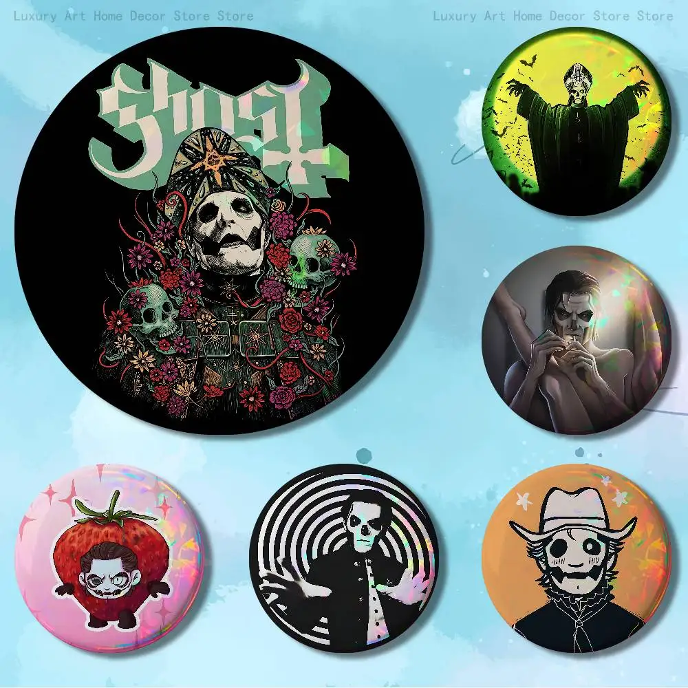 G-Ghosts bc Nameless Ghoul 32mm 58mm 75mm 44mm 25mm Anime Badges Brooches DIY Pins Decorations Birthday Gifts
