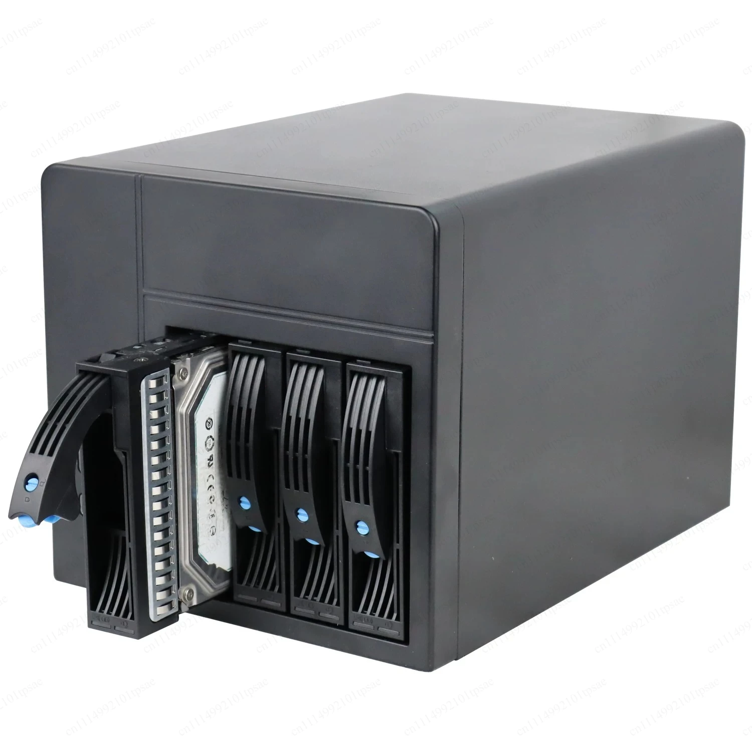 Hot swappable mini ITX chassis DIY IPFS storage server chassis suitable for home offices, equipped with a small 1U power supply