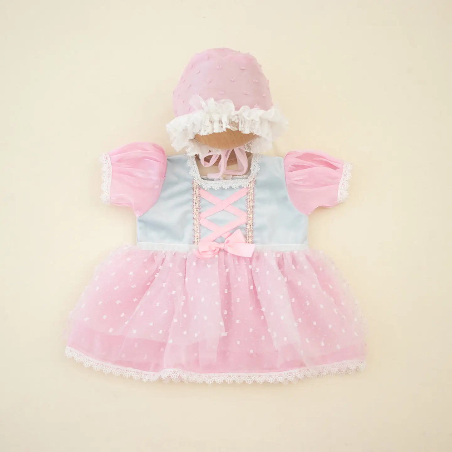 ❤️Newborn Photography Clothing Hat+Dress+Crutch+Lamb+Grassland 6Pcs/set Studio Baby Girl Photo Props Accessories Clothes Outfits