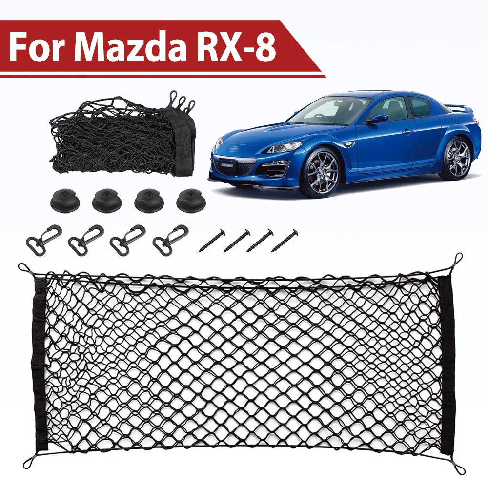 

Car Trunk Organizer For Mazda RX-8 RX 8 RX8 2003-2012 Car Accessories Trunk Network Cargo Storage Rack Car Supplies 2008 2010