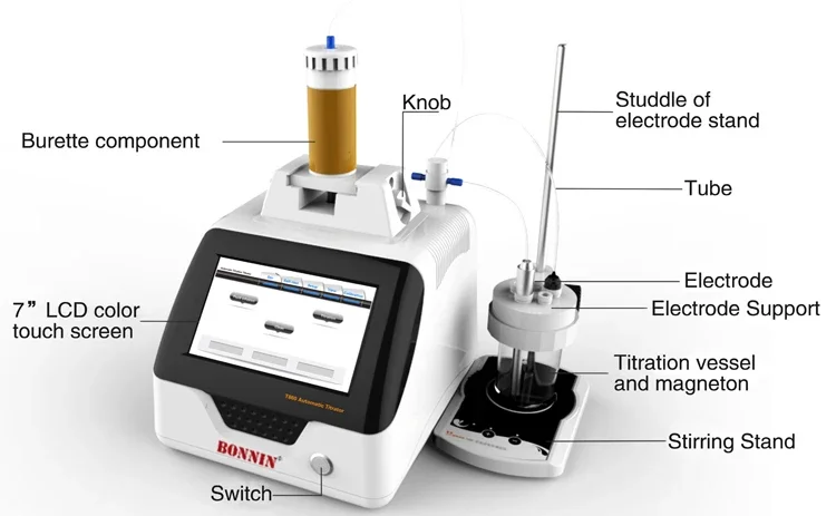 BN-PT860 Automatic Titrator for Laboratory Petroleum Oil TBN Potentiometric Titration Titrator