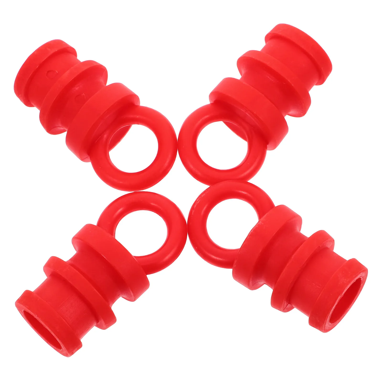 

4Pcs Warning Column Cap Safety Cone External Post Cover Buckle Ring Reflective Traffic Cone Accessories for Parking Road Safety