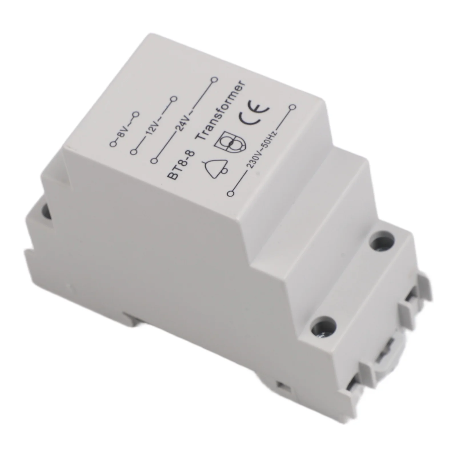 DIN Rail Mounting Transformer 8V 12V 24V Transformer Efficient Power Transformer For Home Security System White