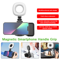 Portable Wireless Magnetic Mobile Phone Bluetooth Camera Assist Device with Fill Light Anti-shake Selfie Handle Photo Bracket