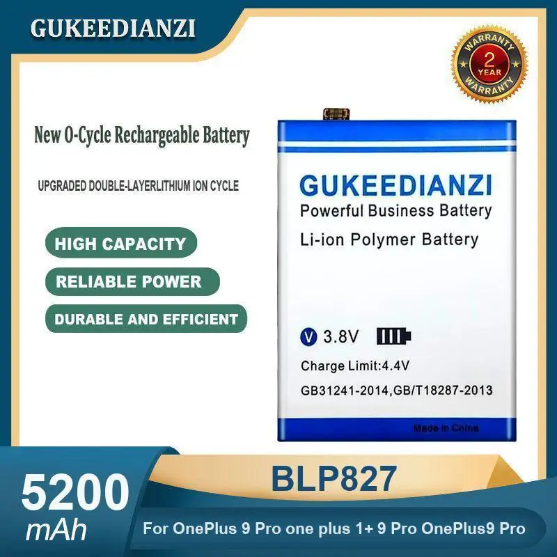 

Аккумулятор для мобильного телефона BLP827 большой емкости 5200 мАч для OnePlus 9 Pro one plus 1 + 9 Pro OnePlus9 Pro