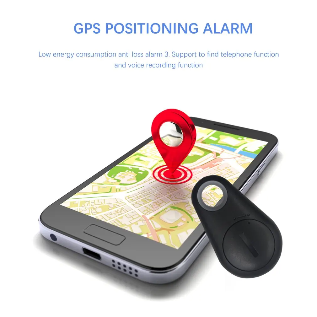 Smart Wireless Anti-lost Keychain Key Finder Device Mobile Phone Lost Alarm Bi-Directional Finder Artifact Smart Tag GPS Track