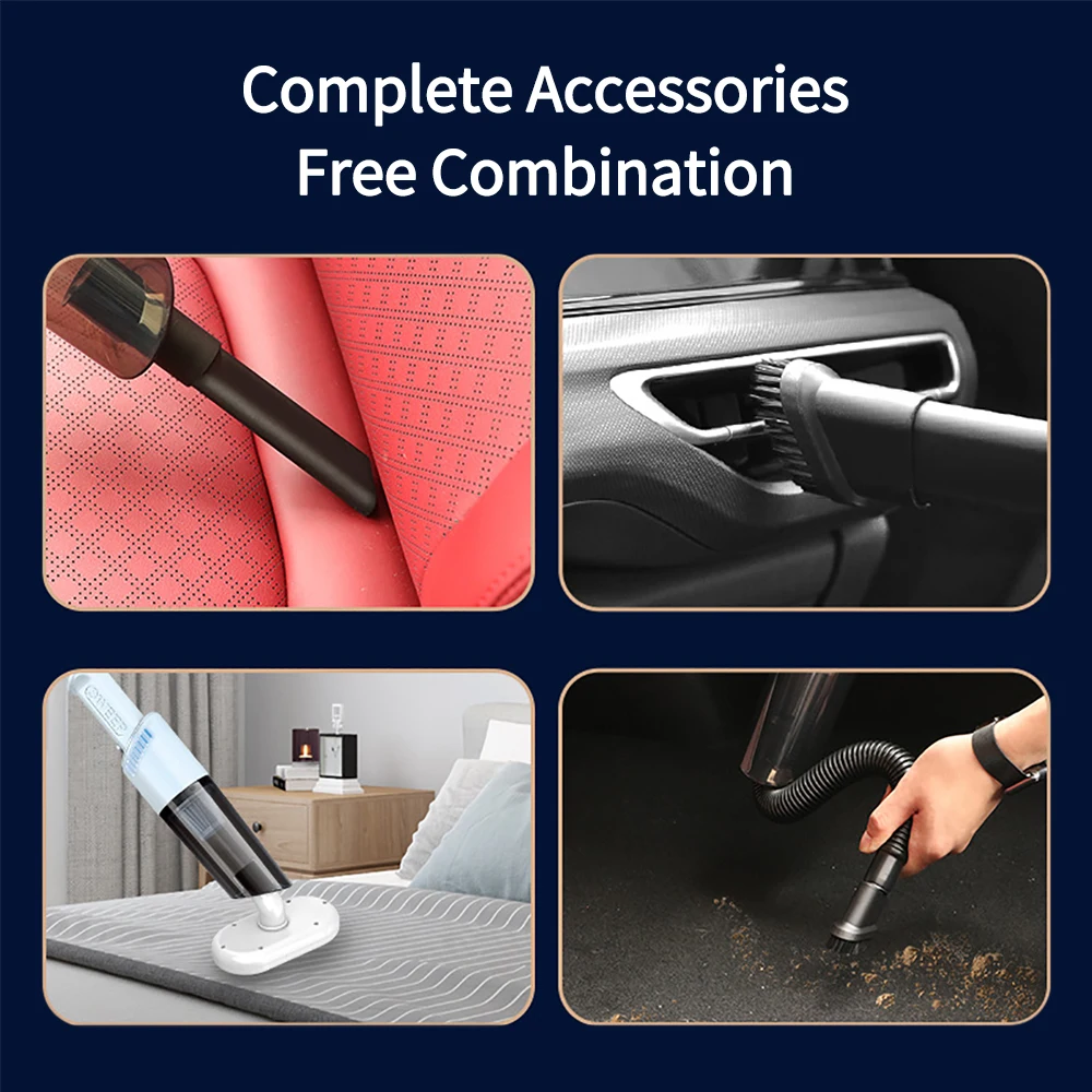 Handheld Cordless Vacuum Cleaner Household Small Vacuum Cleaner Car Vacuum Cleaner Car Interior Cleaning Mini Vacuum Cleaner