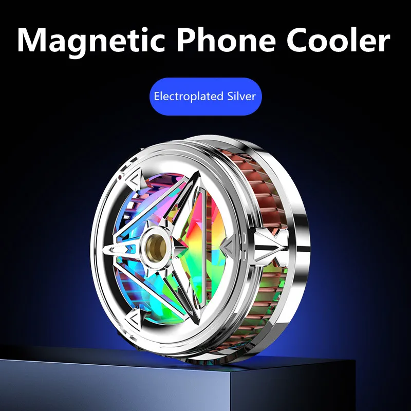 X18 Phone Cooler Magnetic Semiconductor Radiator Tablet Wireless  Heat Sink Silent Mobile Phone Cooling Fan Game for IOS Android