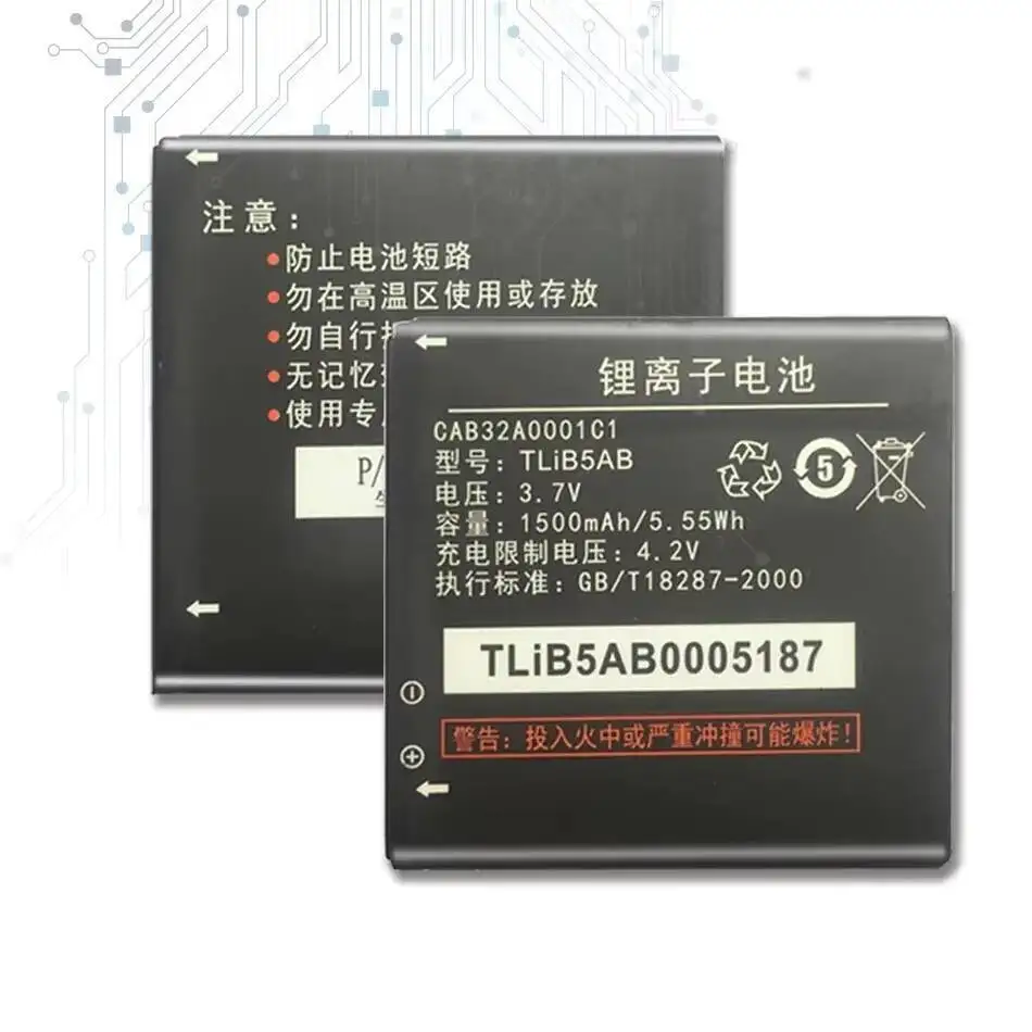 

Tlib5ab For Alcatel One Touch 6010 6010D 916 991 Tcl A986 A980 S600 S500 High-Efficiency Mobile Phone Battery 1500Mah