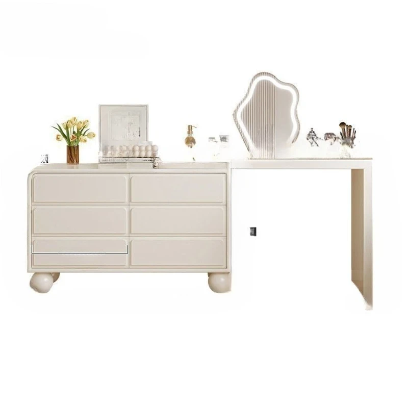 

Dresser, bedroom, simple modern French cream wind, bedside chest