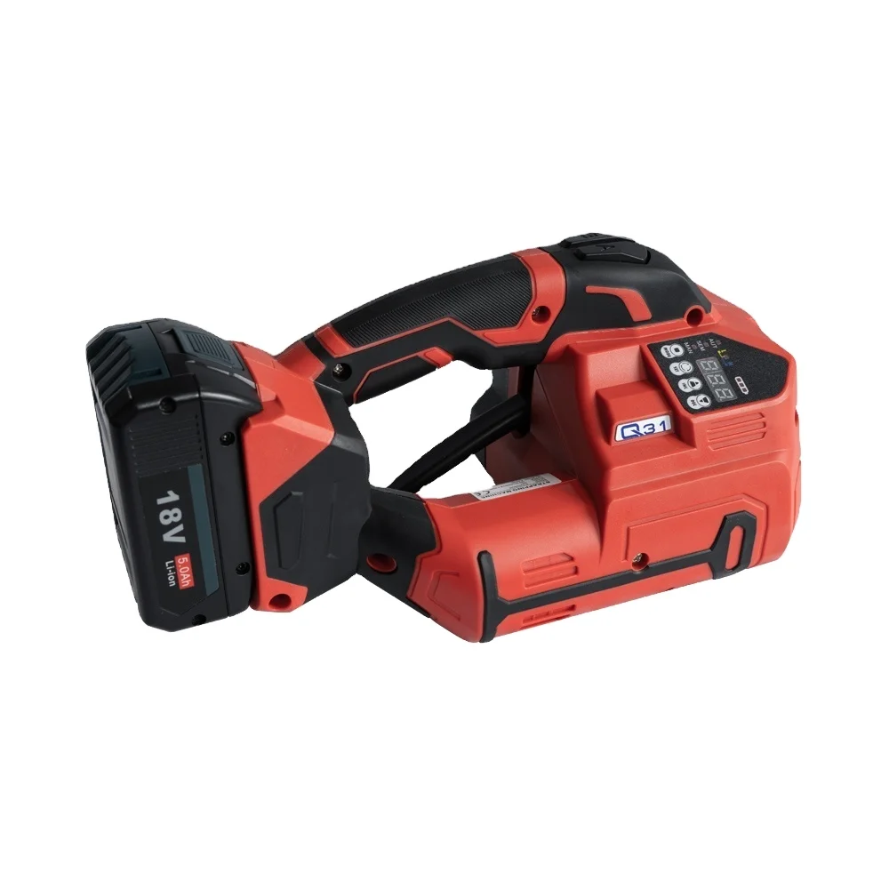 

YOUNGSUN Q31-19 Automatic Electric Strapping Machine with Handle for 16-19mm PP/PET Straps for Food Packaging