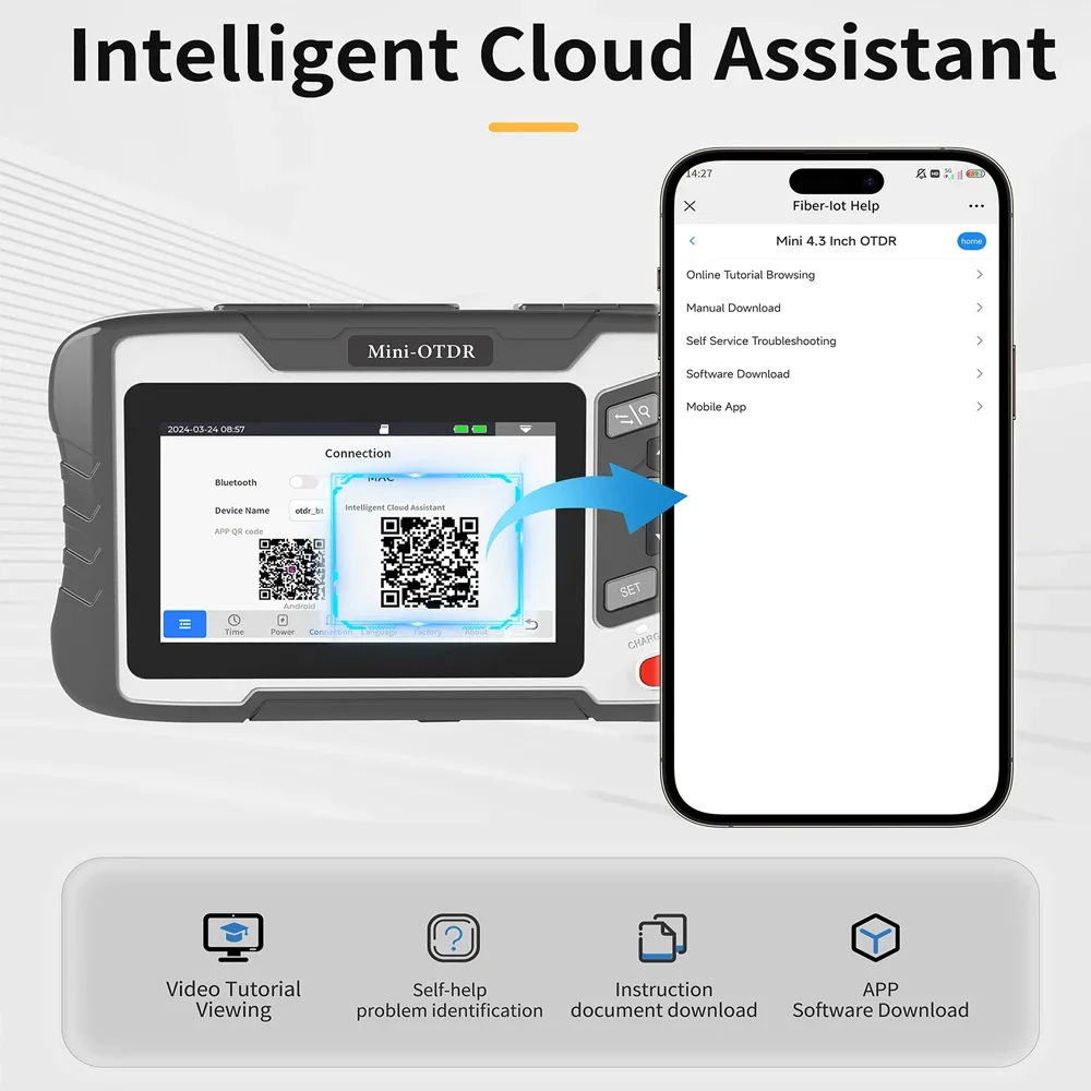 Neues OTDR NK4300 1310/1550 26/24 dB VFL OPM-Testgerät Optical Time Domain Reflektometer