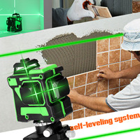 3D Level Machine 360° Rotatable Base 1/4in Screw 12 Lines Level Machine for Wallpapering Laser Level Tool Laser Level Machine