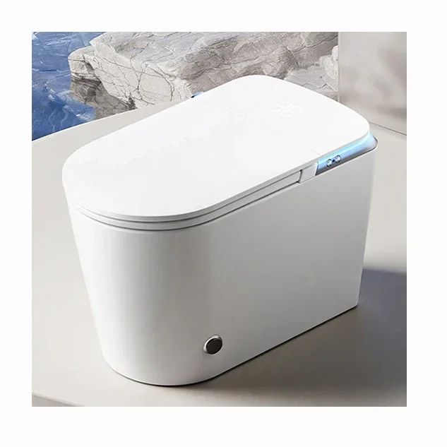 Smart Toilets Hot Sale White Color Intelligent Sanitary Ware Floor Mounted Bathroom Water Closet Commode Ceramic Automatic