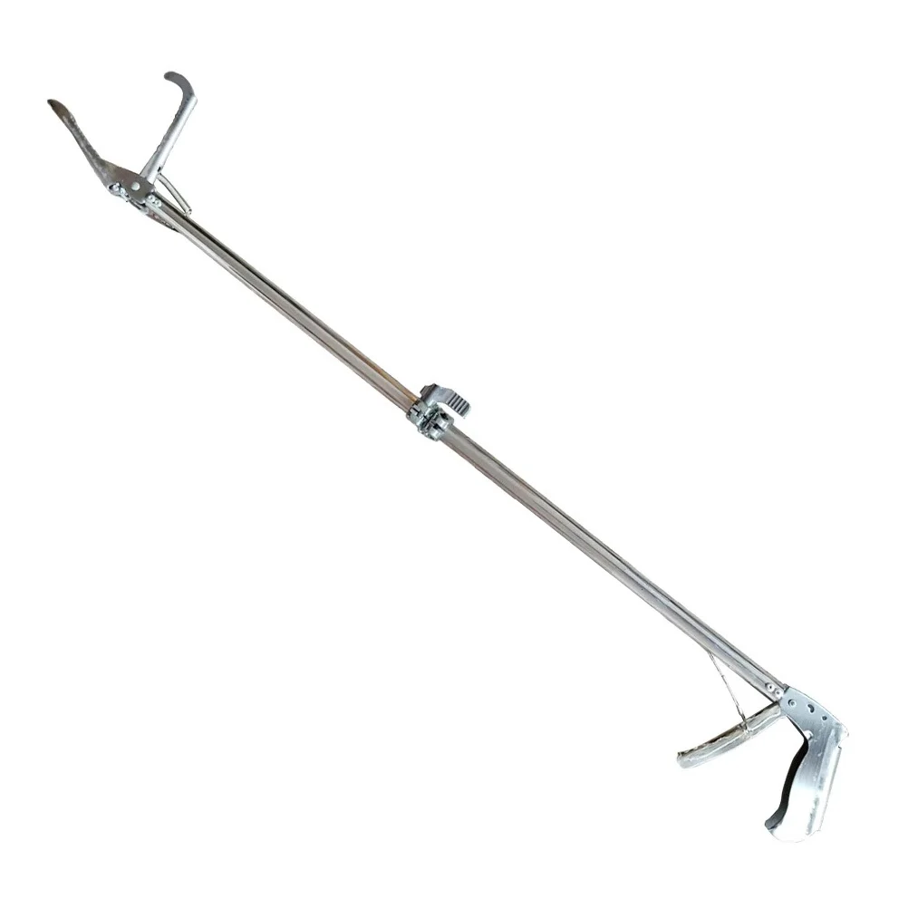 

Thickened Non-Slip Stainless Steel Eel Clamp Crab Tong Scissor Design Lobster Clip Multi-Function Outdoor Cooking Fishing Tool