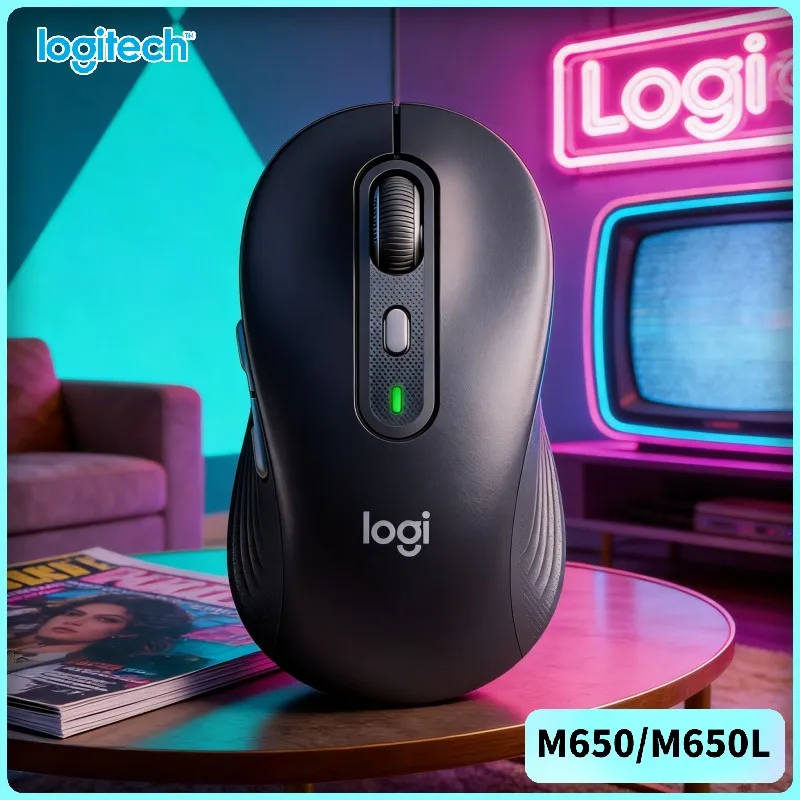 

Беспроводная мышь Logitech M650/M650L - резиновые боковые накладки, регулировка DPI 400-4000, эргономичный захват, 24 месяца работы от батареи