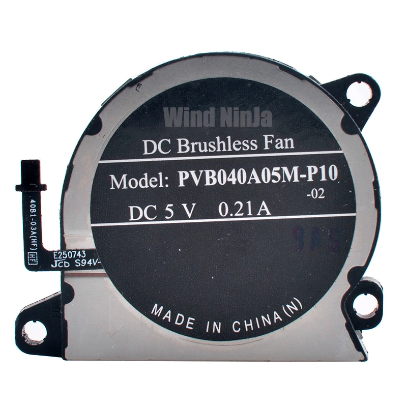 PVB040A05M-P10 Original Cooling Fan for Switch Lite Console Built-in CPU Cooler Repair Parts