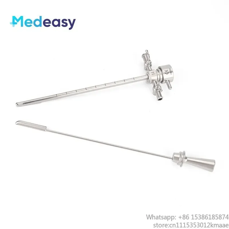 Medeasy Pediatric Cystoscope Set: Single-Channel Bridge Sheath & Obturator for 30° 2.7mm 190mm Rigid Endoscope